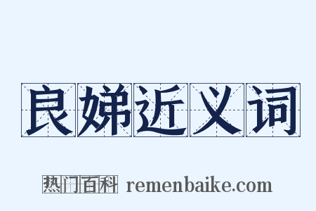 良娣近义词是什么意思的图片